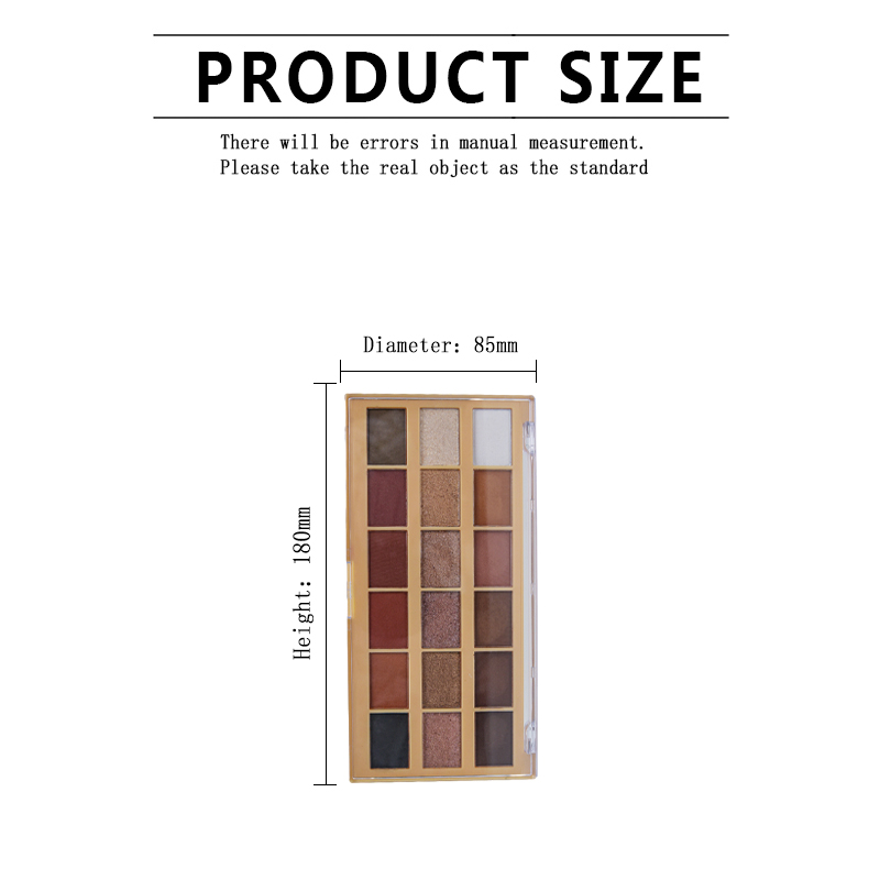 18C Eyeshadow Palette size