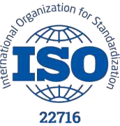 ISO 22716 certification logo