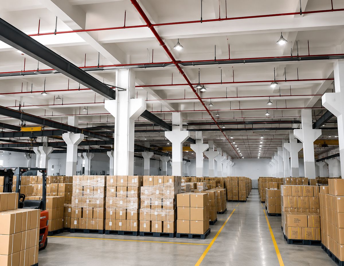 Modern cosmetics warehouse