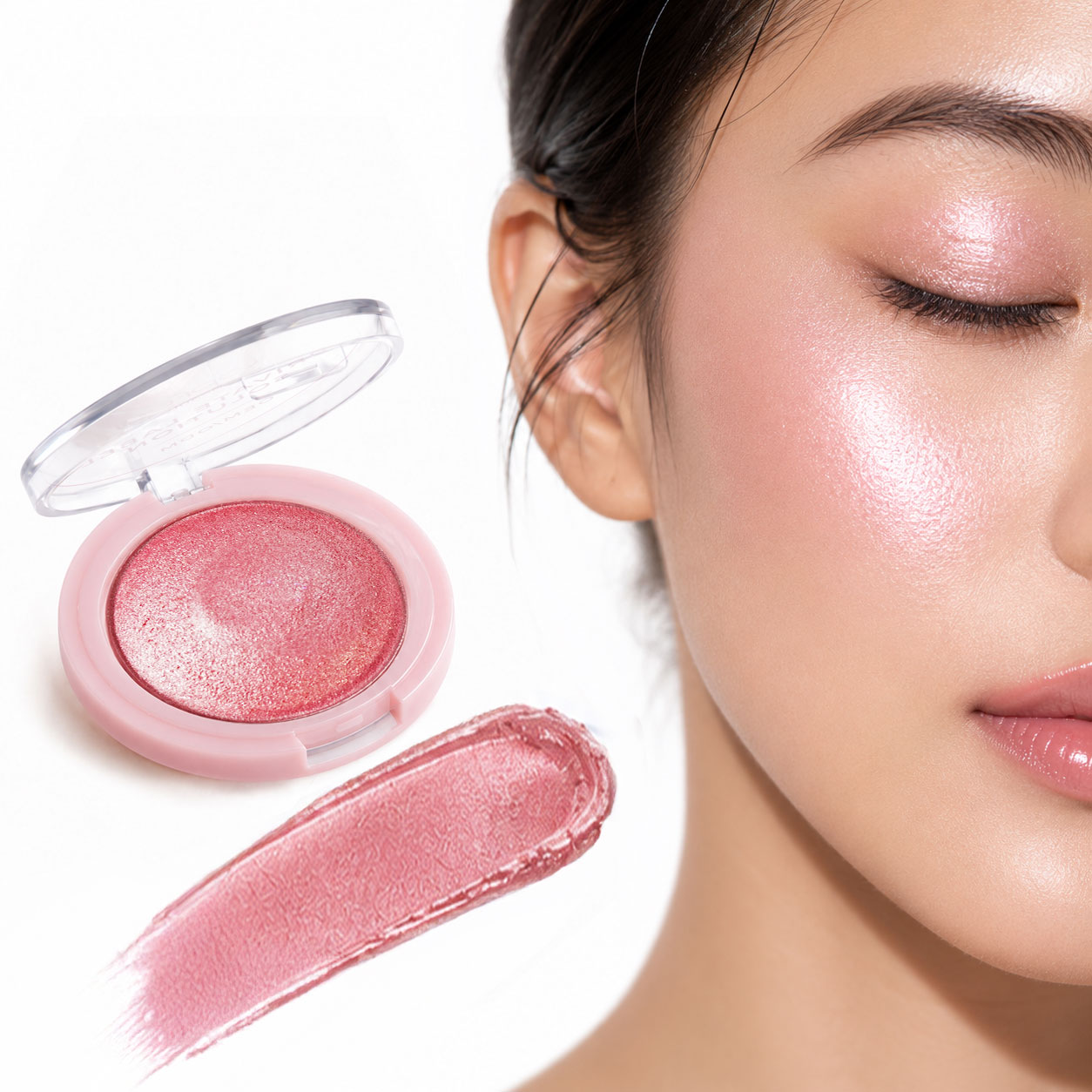 rivate Label Cream-to-Powder Highlighter Blush